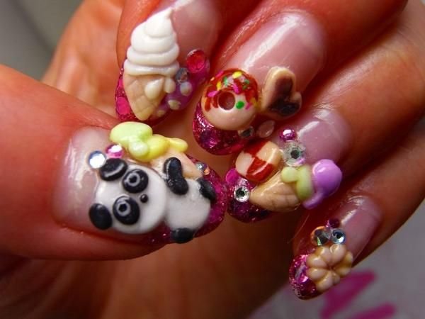 Japanese Food 3D Nail Art