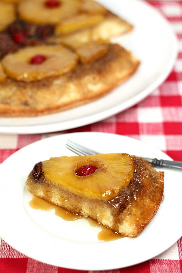 Pineapple Rum Upside-down Cake