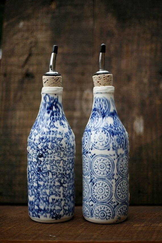 blue and white porcelain, bottle, tableware, drinkware, glass bottle,