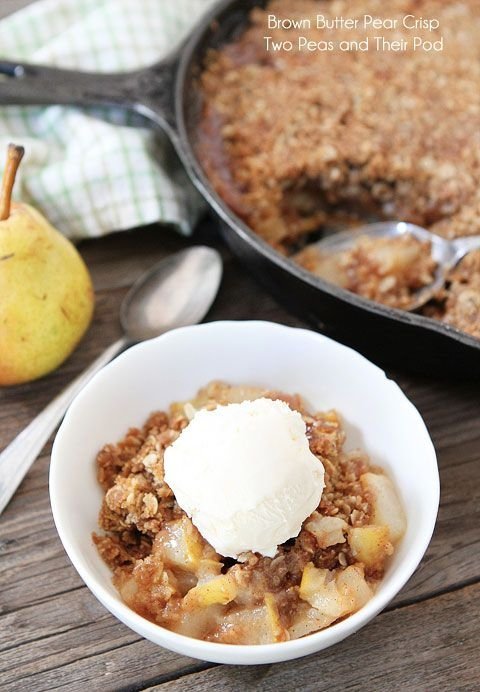 Brown Butter Pear Crisp