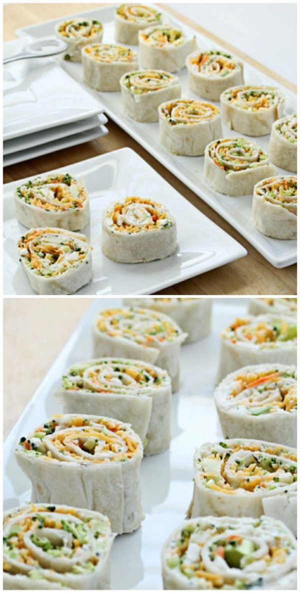 Vegetable Tortilla Roll Ups