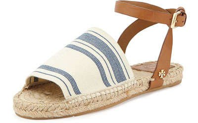 Striped Espadrille Sandals