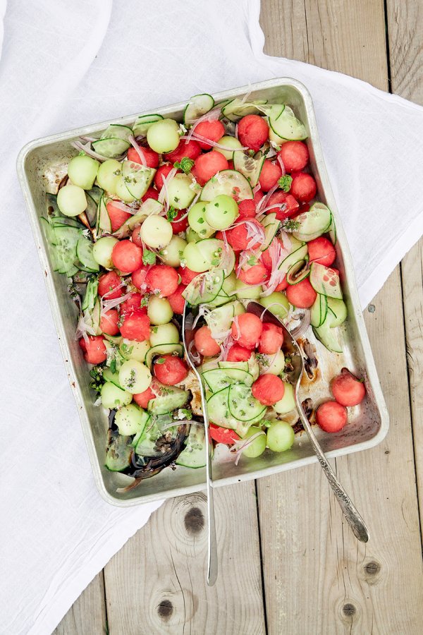 Balsamic Melon Salad