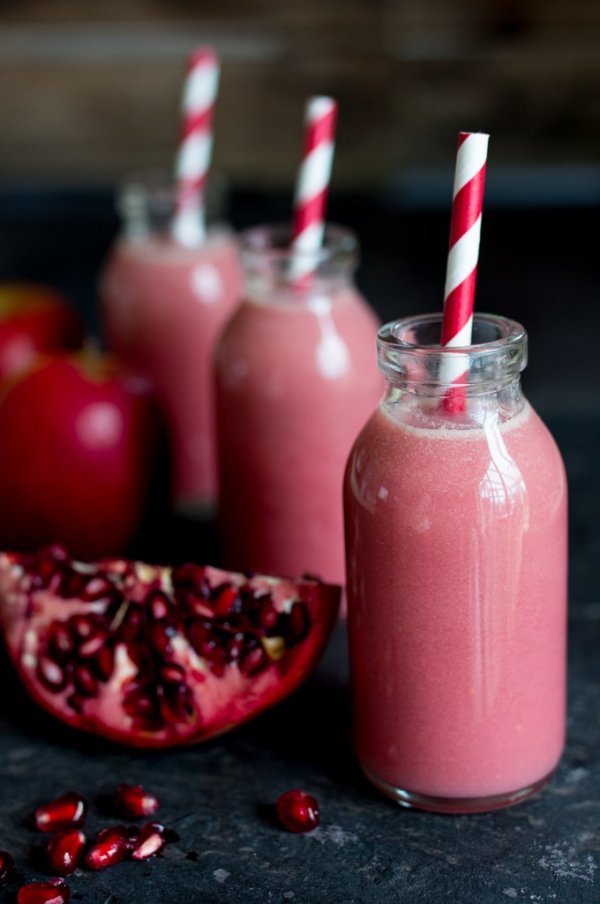 Apple, Elderflower and Pomegranate Hot Smoothie