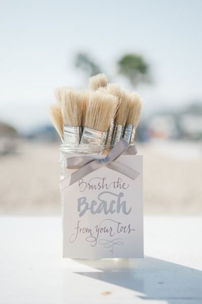 Terribly Cute - Guests Should Take One to Clean the Sand off Their Toes