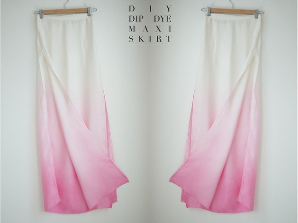 Dip Dye Maxi Skirt