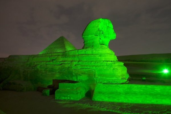 The Sphinx and Great Pyramid, Giza, Egypt