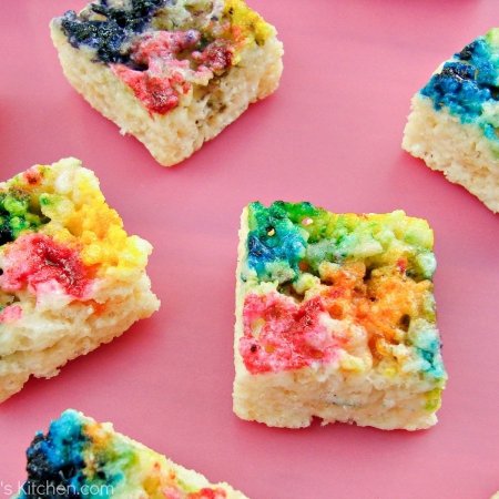 Tie-dyed Rice Krispie Treats