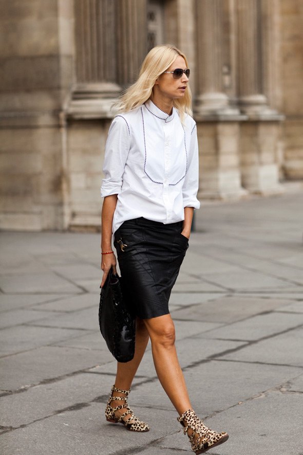 Black, White, and Some Statement Sandals