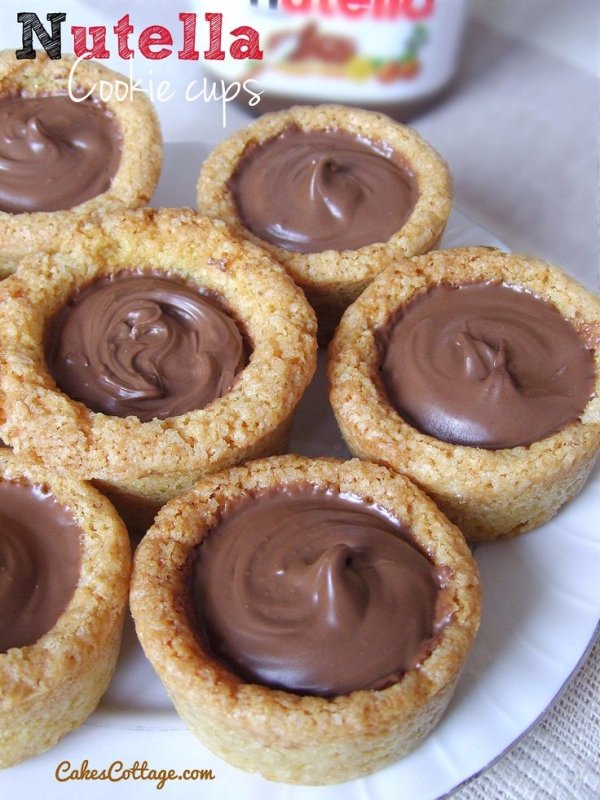 Nutella Cookie Cups