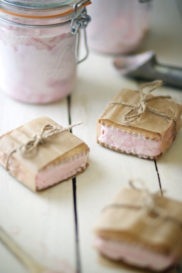 Black Plum Oat Graham Cracker Ice Cream Sandwich