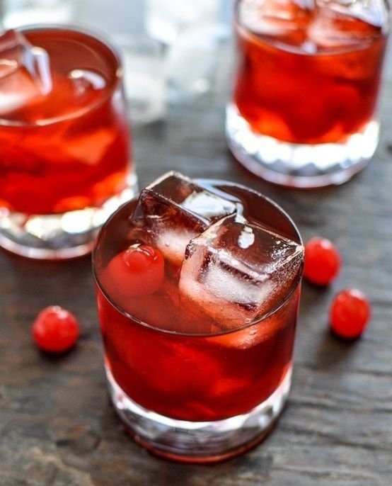 Cherry Whiskey Smash