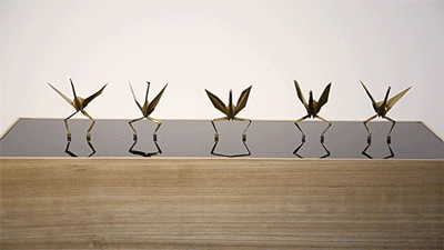 Faça guindastes de origami