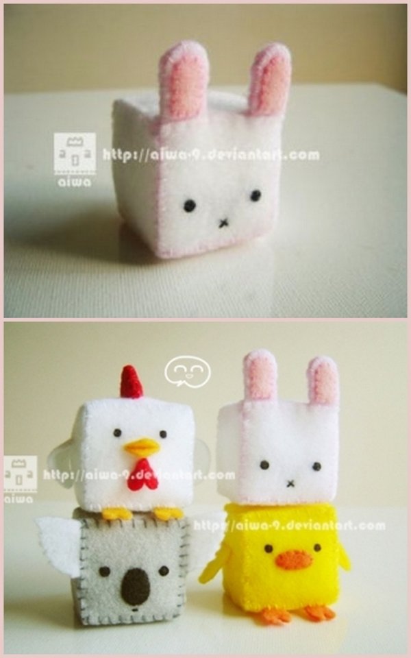 Felt Cubed Animal