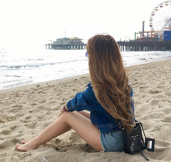 Santa Monica Pier, clothing, sea, beach, vacation,