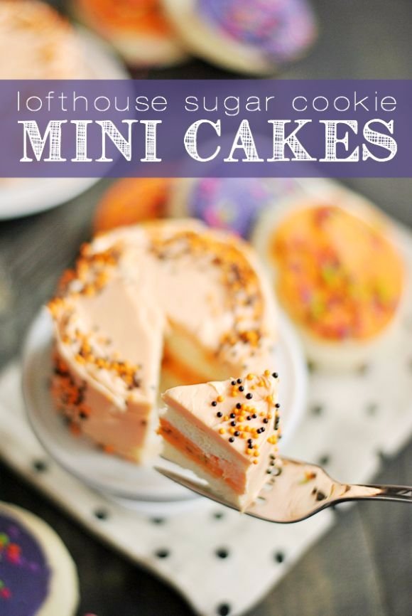 Sugar Cookie Mini Cakes