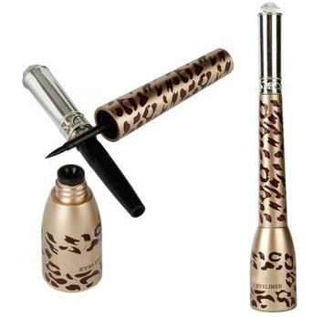 New Leopard Shell Waterproof Liquid Eye Liner Eyeliner Pen Makeup Cosmetic Black