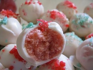 Strawberry Firecracker Cake Balls