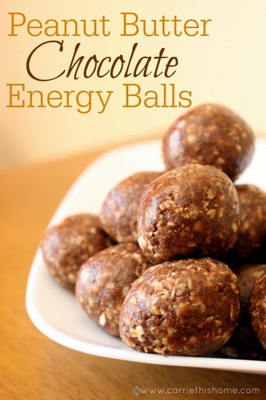 Peanut Butter Chocolate Energy Balls