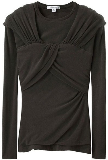 Carven Wrapped Jersey Top