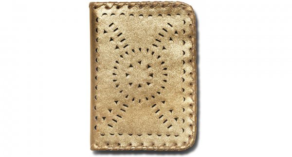 Vintage Gold Passport Holder