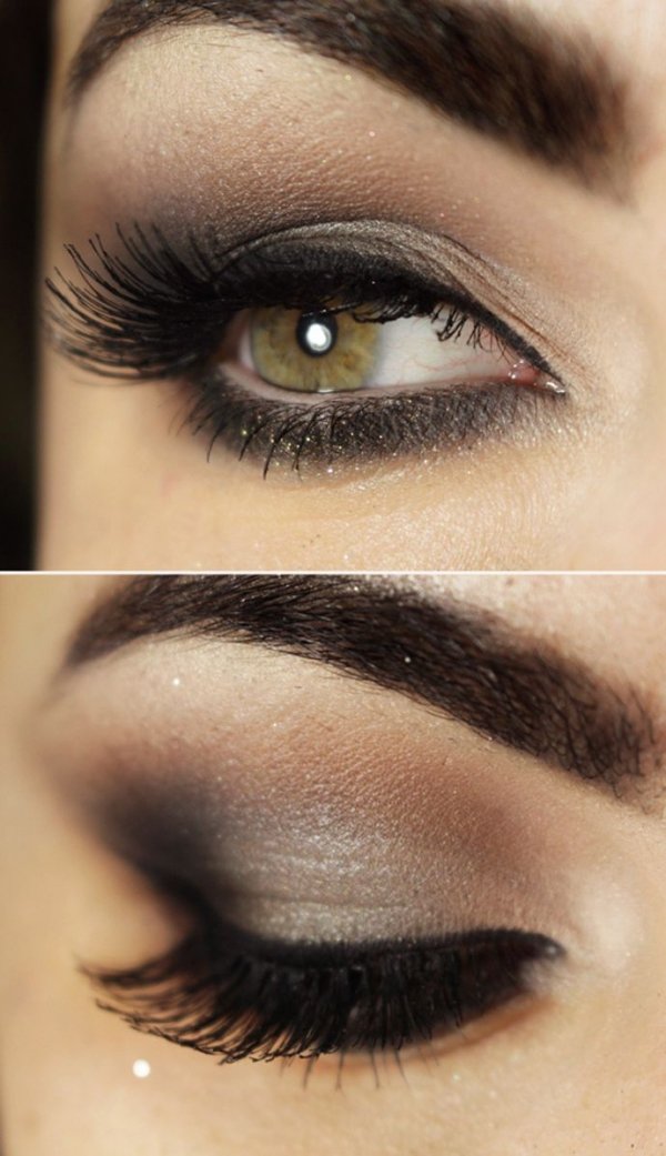 natural smokey eye makeup for brown eyes