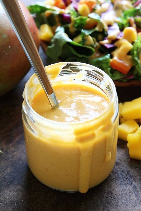 Creamy Mango Chipotle Salad Dressing