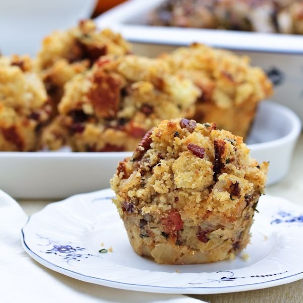 Pancetta Apple Stuffing Muffins