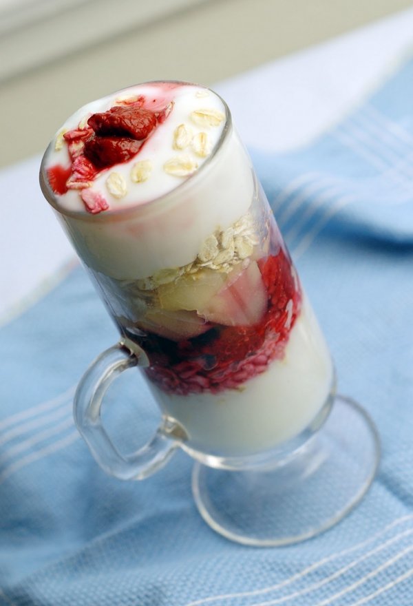 nourriture, dessert, fraise, parfait, plante,