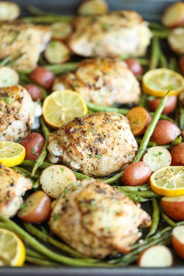 One Pan Greek Chicken