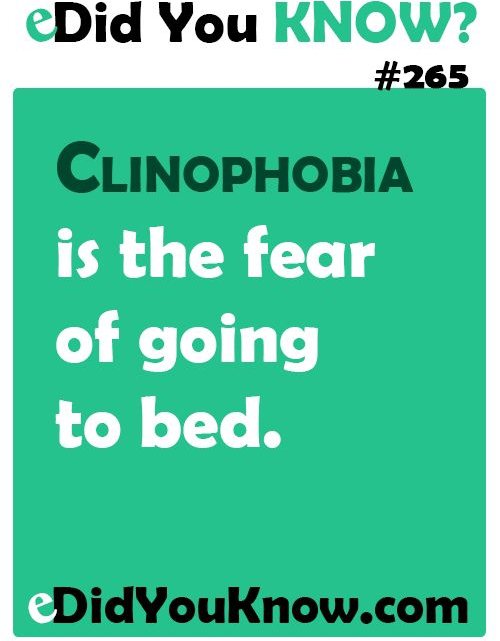 Clinophobia