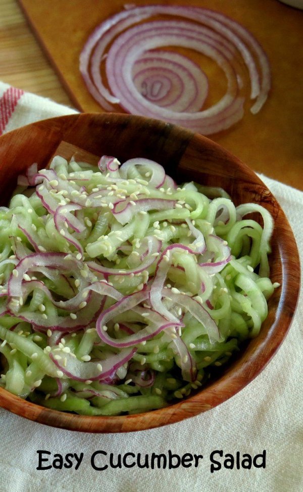 Cucumber and Red Onion Salad