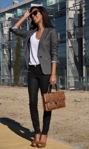 Polished Gray Blazer