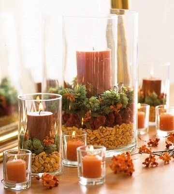 Fall Candle Arrangement