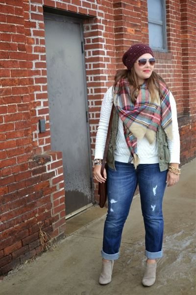 Plaid Blanket Scarves and Beanies Will Keep You Warm and Cozy