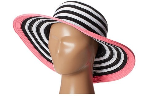 San Diago Company Stripped Neon Floppy Hat