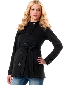 Motherhood 1 Button Closure Feece Coat