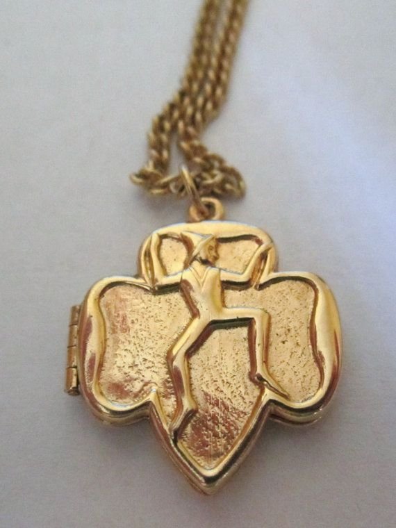 Vintage Brownie Girl Scout Locket