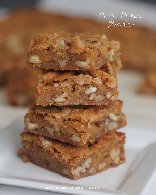 Pecan Praline Blondies