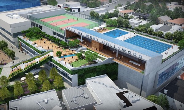 Rooftop Tennis Court