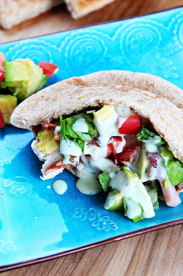 Cobb Salad Stuffed Pita Pockets