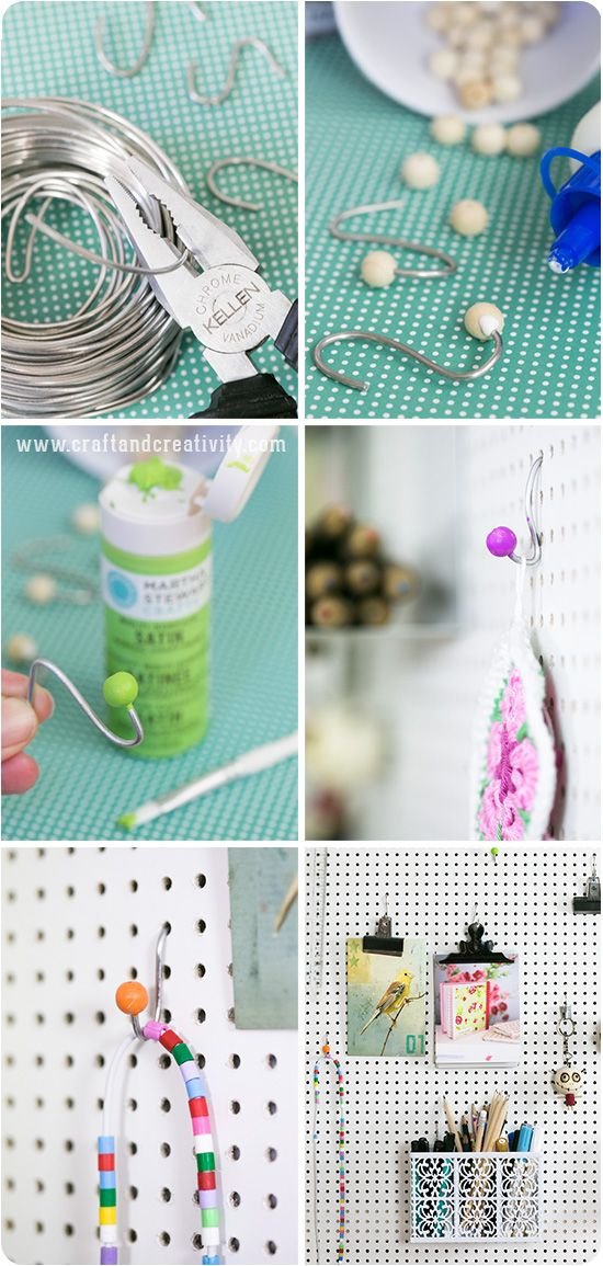 DIY Pegboard Hooks