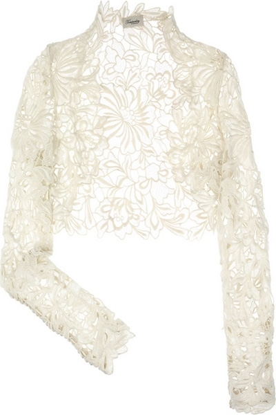 Selena Lace Shrug by Temperley London