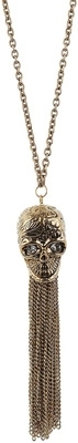 Topshop Skull Tassel Pendant