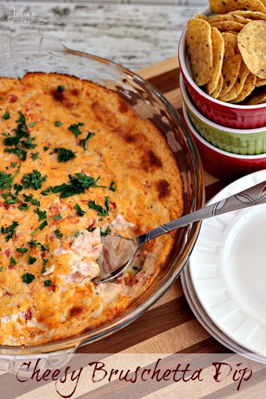 Cheesy Bruschetta Dip