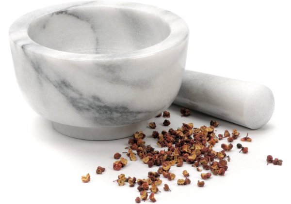 White Marble Mortar and Pestle