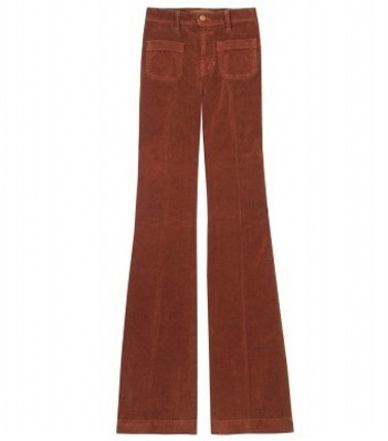 J Brand Cord Bellbottom Trousers