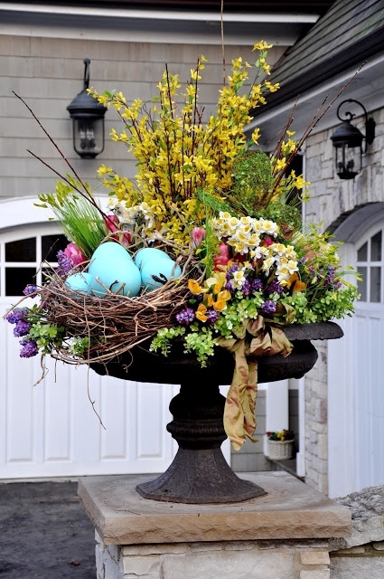 Spring Outdoor Urn