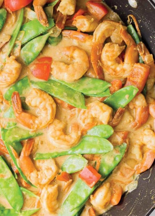 One Pot Coconut Curry Shrimp