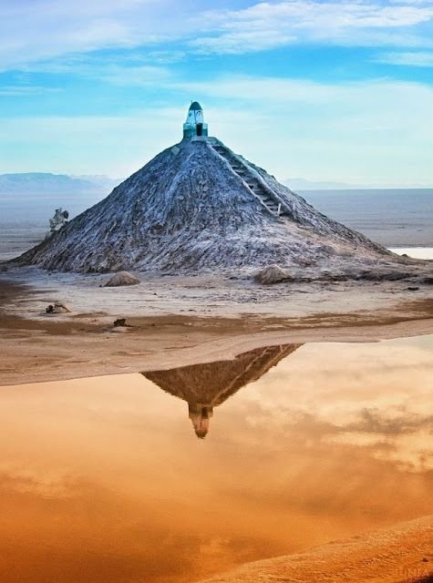 Salt Mausoleum at Chott El Jerid, Tozeur, Tunisia